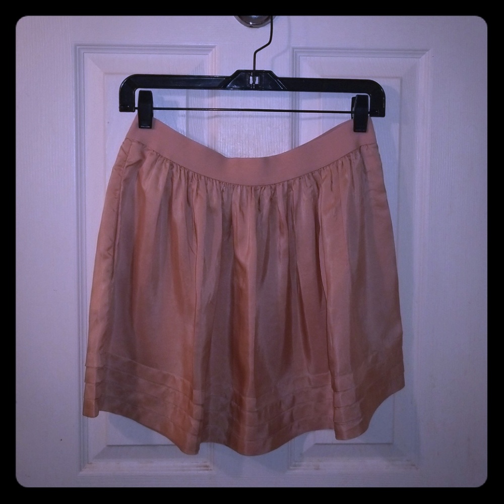 BCBGMaxAzria Peach Mini Skirt